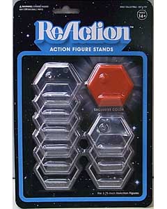 SUPER 7 REACTION FIGURES 3.75インチアクションフィギュア用 STAND [RED入り]